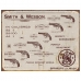 Placa Metálica Decorativa Smith Wesson Revolvers